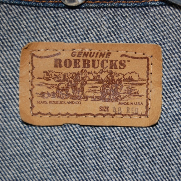Vintage Genuine Roebuck Jacket USA "WAS 45.00" - Picture 2 of 4